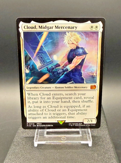 Cloud, Midgard Mercenary M 0010 Regular Final Fantasy Magic the Gathering MTG NM - Image 1