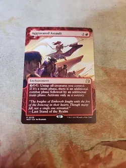 Aggravated Assault Wilds Of Eldraine Enchanting Tales MTG NM - Image 1