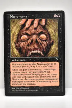 MAGIC THE GATHERING, NECROMANY, VISIONS, NM, LIGHTLY PLAYED - Image 1