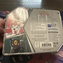 POKEMON TCG SYLVEON V HEROES TIN SPRING 2022 5 BOOSTER PACKS PROMO CARD NEW - Image 4