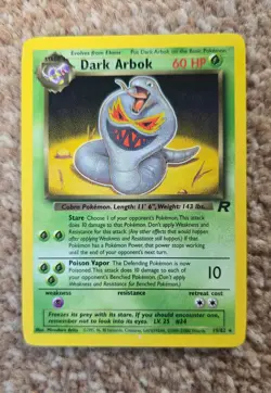 Team rocket pokemon cards 1999 non holo, rare. Dark pokemon - Image 1