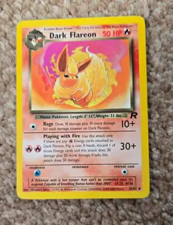 Team rocket pokemon cards 1999 non holo, rare. Dark pokemon - Image 4