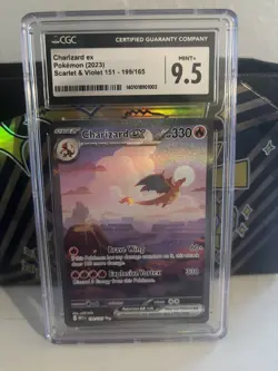 Charizard ex Special Illustration Rare Pokemon Scarlet & Violet 151 CGC 9.5 MINT - Image 1