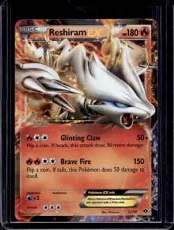 2012 Pokemon Black & White Next Destinies Reshiram #22 - Image 1
