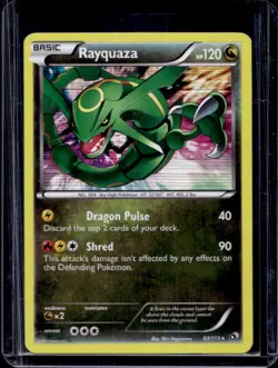 2013 Pokemon Black & White Legendary Treasures Rayquaza Holo #93/113 - Image 1