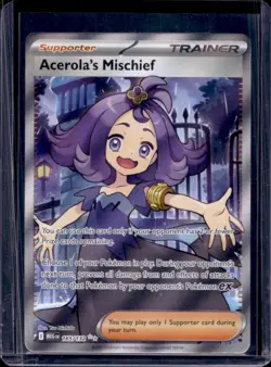 2025 Pokemon Mega Evolution Acerola's Mischief Ultra Rare #165/132 - Image 1