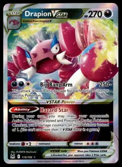 Pokemon TCG Drapion VSTAR Sword & Shield - Lost Origin 119/196 Regular Ultra... - Image 1