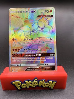 Buzzwole GX (Secret) 115/111 Secret Rare Holo SM - Crimson Invasion NM Pokemon - Image 1