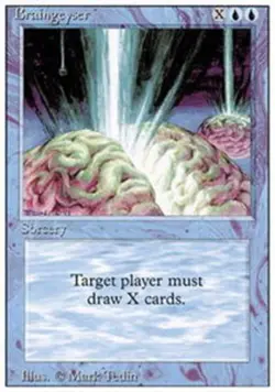 MTG Braingeyser, Moderate Play, English Revised Edition - Image 1