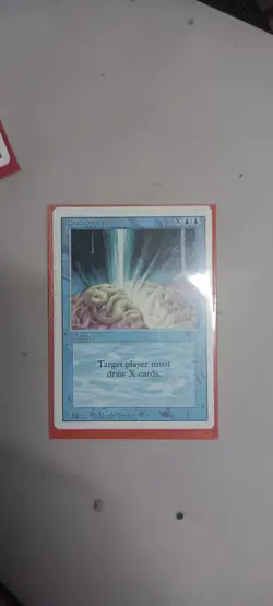 Braingeyser Magic the Gathering Revised Edition MP Regular Rare Sorcery Card - Image 1