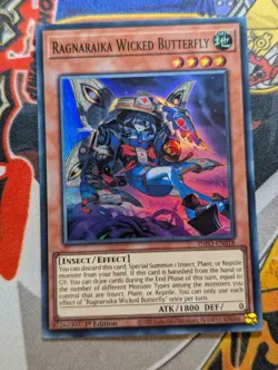 Ragnaraika Wicked Butterfly - INFO-EN018 - Super Rare - 1st Edition - Yugioh - Image 1