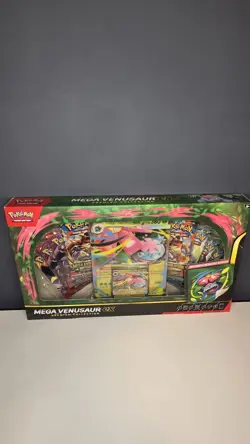 Pokemon TCG Mega Venusaur EX Premium Collection Box with 8 Packs New & Sealed - Image 1