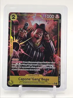 CAPONE "GANG" BEGE 2025 ONE PIECE FIST SUPER RARE ALT ART A #OP11-101 Q0646 - Image 1