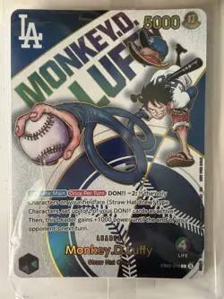 Bandai One Piece Card Game Monkey D. Luffy Leader EB02 EB02-010 Promo Card - Image 2