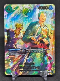 One Piece The Azure Sea's Seven OP-14 Roronoa Zoro PRB02-006 (SP) Foil - Image 1