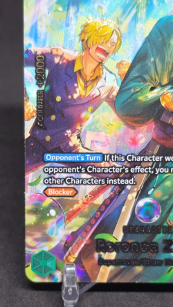 One Piece The Azure Sea's Seven OP-14 Roronoa Zoro PRB02-006 (SP) Foil - Image 4