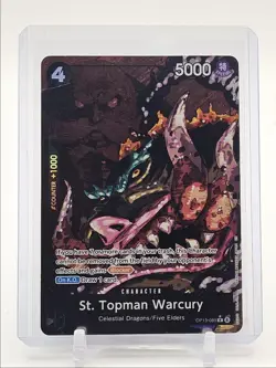 ST. TOPMAN WARCURY 2025 ONE PIECE CARRYING RARE ALT ART #OP13-089 Q0646 - Image 1