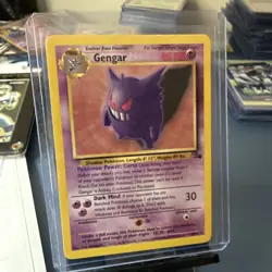 Pokemon Gengar TCG Card 20/62 Fossil Regular Unlimited Rare LP Condition - Image 1