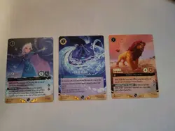 Disney Lorcana DLC challenge Promo Elsa, Simba, Let It Go Near Mint Non Foil - Image 1