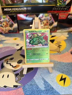 Pokemon TCG Radiant Venusaur Holo Card Pokemon Go 004/078 - Image 1