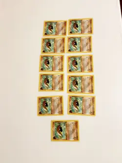 Pokemon TCG Lot of 11 Kabuto Fossil 1st Edition(LP-MP) Common Card 50/62 - Image 1