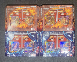 One Piece Card Game: Illustration Box Volume 5 And 6 Lot of 4 - Image 1