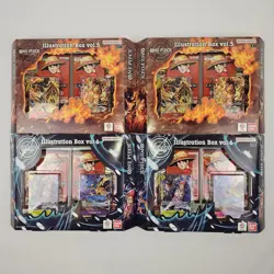 (4) One Piece Card Game: Illustration Box Volume 5 And 6 Lot of 4 - Image 1