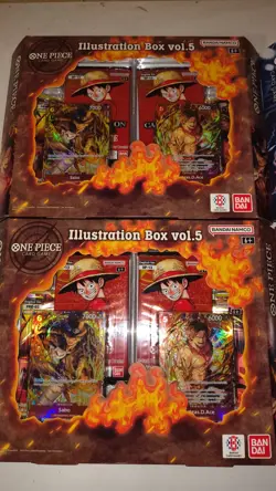 One Piece Card Game: Illustration Box Volume 5 And 6 Lot of 4 - Image 2