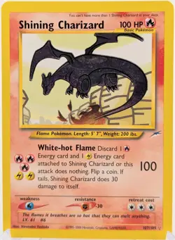 Shining Charizard - 107/105 - Pokemon Neo Destiny Unlimited Holo - LP - Image 1