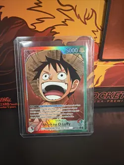 One Piece TCG OP13-001 Alt Art Monkey D Luffy Leader - Image 1