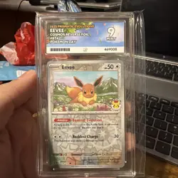 Eevee Pokemon Day Stamp Prismatic Evolutions Set TCG Card 074/131 ACE 9 - Image 1