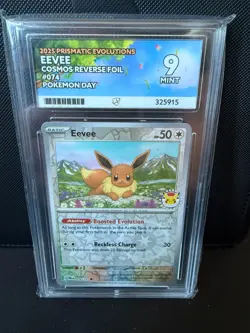ACE 9 - Eevee - Pokemon Day Stamp - Prismatic Evolutions Set TCG Card 074/131 - Image 1
