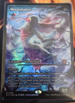 Magic the Gathering - Moonshadow - Lorwyn Eclipsed - Japanese Showcase Foil- MTG - Image 1