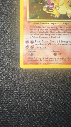 Pokemon TCG Charizard Base Set Holo Rare Card 4/102 Unlimited - Image 5