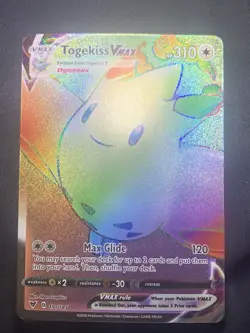 Pokemon TCG Togekiss VMAX 191/185 Rainbow Rare Secret Rare Pokemon Card - Image 1