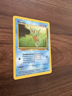 Horsea 49/62 Fossil Near Mint Uncommon Pokemon Card NM - Image 3