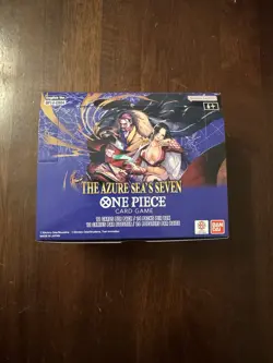 Empty One Piece Card Game OP14 The Azure Seas Seven Booster Box UNSEALED Empty - Image 1