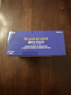 Empty One Piece Card Game OP14 The Azure Seas Seven Booster Box UNSEALED Empty - Image 3