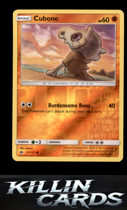 Reverse Holofoil Cubone 57/131 Pokemon Common SM - Forbidden Light Card NM - Image 1