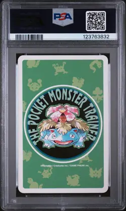 1996 POKEMON GREEN VERSION PLAYING CARDS ACE OF CLUBS #004 CHARMANDER PSA 8 - Image 2