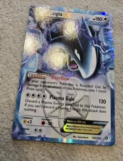 LP/NM Pokemon Card Lugia EX Legendary Treasures Holo Rare Card 102/113 - Image 2