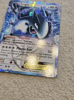 LP/NM Pokemon Card Lugia EX Legendary Treasures Holo Rare Card 102/113 - Image 4