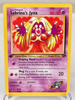 Sabrina's Jynx 57/132 Gym Challenge WOTC Pokemon Card 1st Edition - Near Mint - Image 1