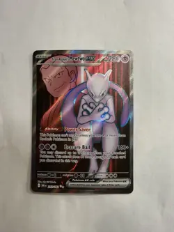 Team Rockets Mewtwo EX Holo Ultra Rare Card 213/182 Sv10: Destined Rivals - Image 1