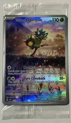 Teal Mask Ogerpon 123 Sv: Scarlet & Violet Promo Cards Holo Sealed - Image 1
