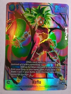Kefla FB08-034 Alternate Art Saiyan's Pride Dragon Ball English Card Fusion Worl - Image 1