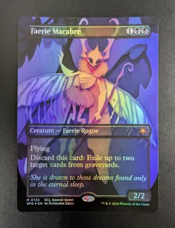 Faerie Macabre (0134) (Borderless Foil) Lorwyn Eclipsed Special Guests ECL MTG - Image 1