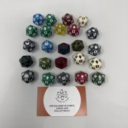 MTG d20 Spindown Dice Lot of 24 Various Sets and Colours - Image 2