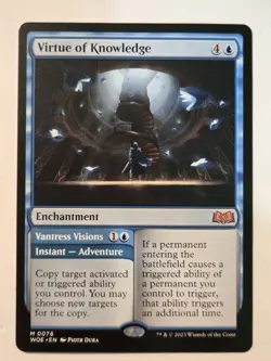 MTG Virtue of Knowledge Wilds of Eldraine 0076 Regular Mythic - Image 2