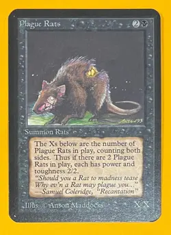 MTG PLAGUE RATS Alpha (OldManMTG 013-001) - Image 1